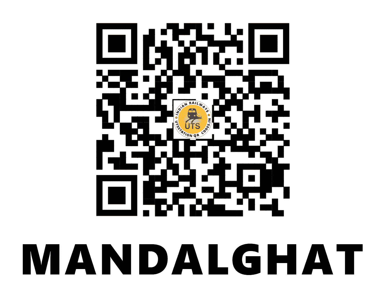 UTS QR Code for MANDALGHAT - MDG - NF (WEST BENGAL)